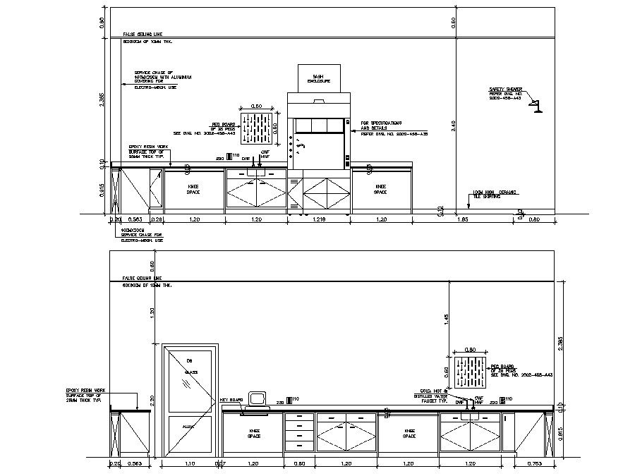 Kitchen Elevation Drawing CAD file