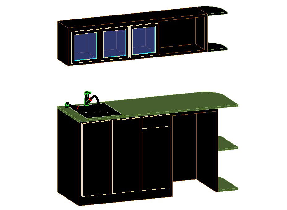Kitchen Furniture Design AutoCAD File