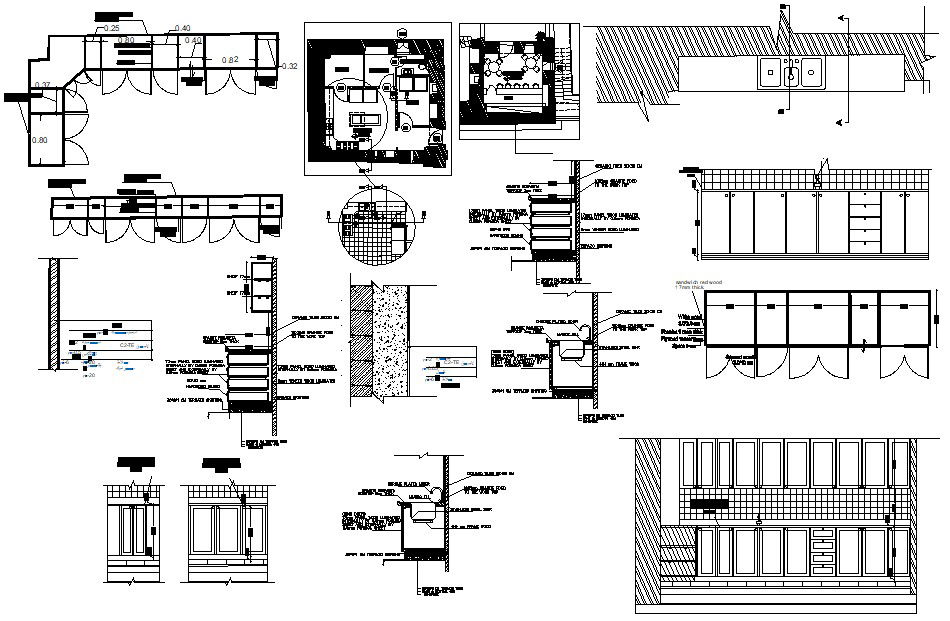 Kitchen Interior Design AutoCAD File