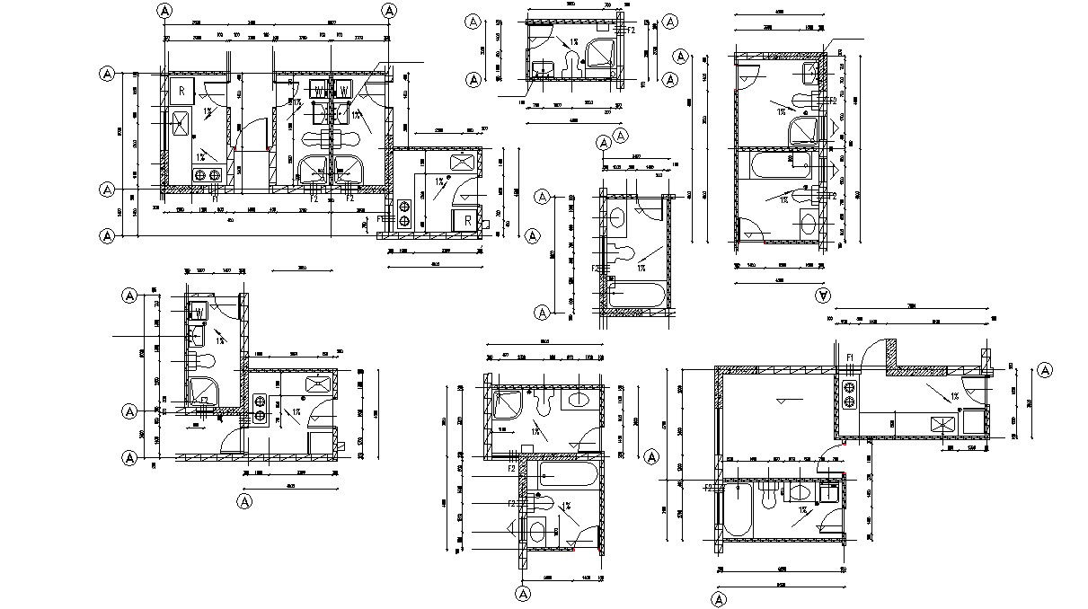 Kitchen Layout Plan with Attached Bathroom Design Plan