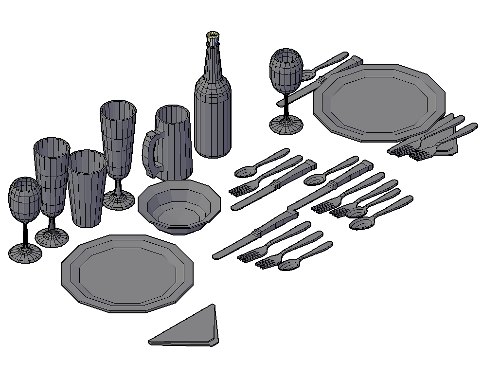 Kitchen Utensils detail elevation CAD blocks autocad file