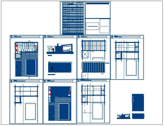 Kitchen details of barbecue grill restaurant dwg file