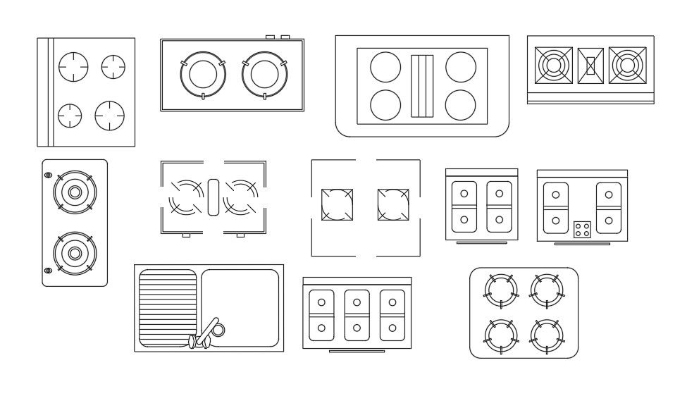 Kitchen CAD Blocks Drawing Free Download DWG File
