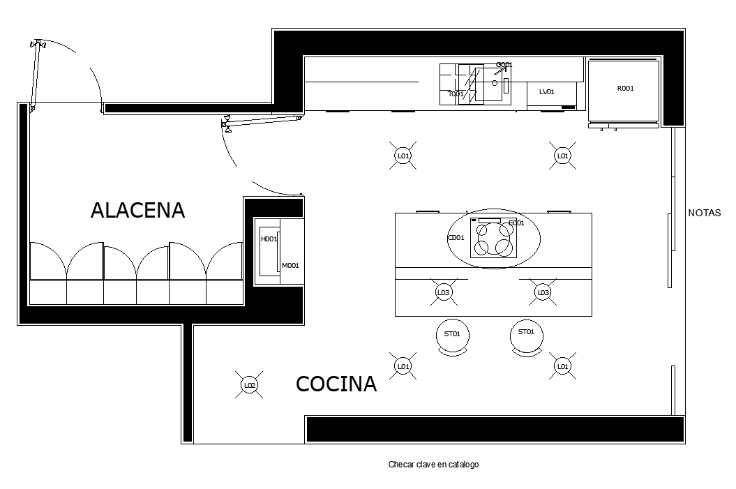 Kitchen Electrical Ceiling Light CAD Drawing Download DWG File