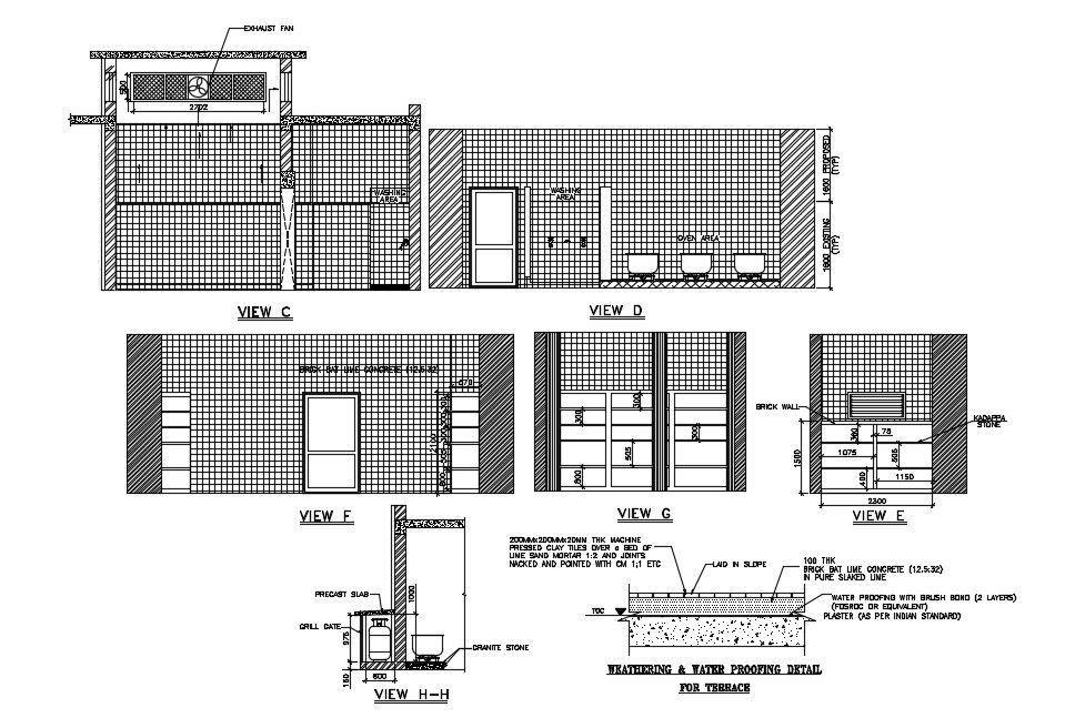 Kitchen detail drawing. Download cad dwg file | CADBULL