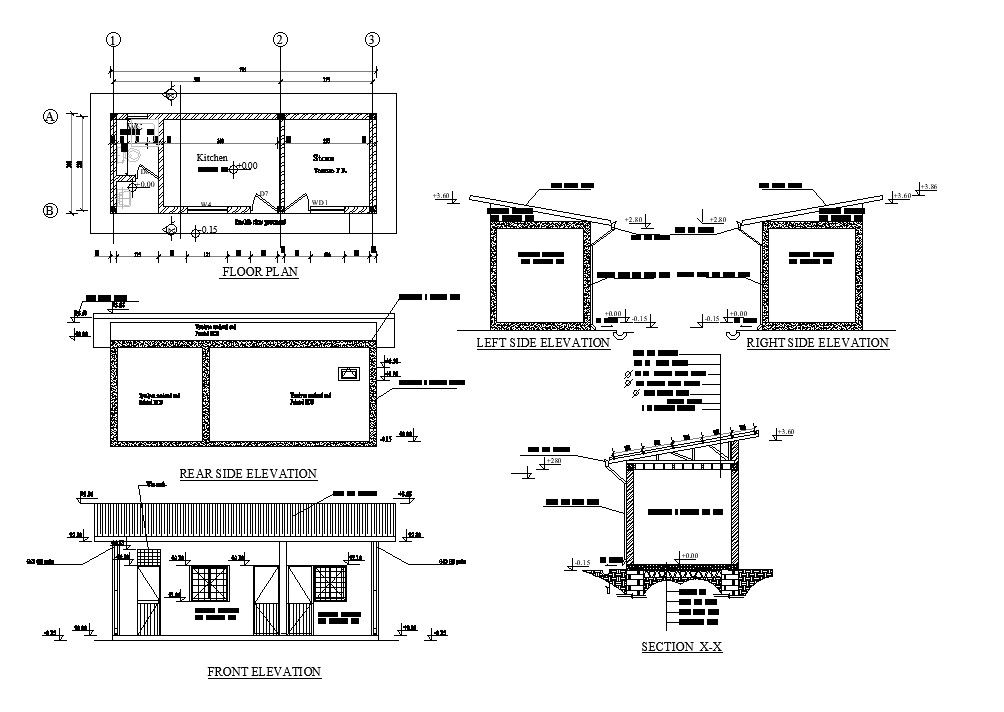 Kitchen detail drawing specified in this AutoCAD drawing file. Download this 2d Auto-CAD drawing file.