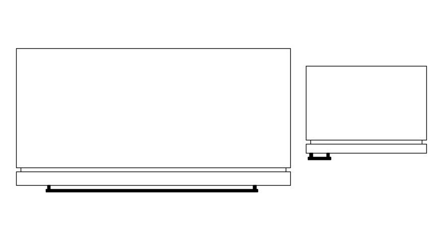 Kitchen fridge 2d plan cad blocks in AutoCAD, dwg file
