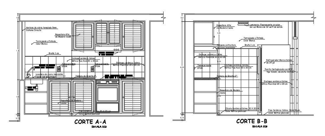 Kitchen front elevation drawing presented in this AutoCAD file. download this 2d AutoCAD drawing file.