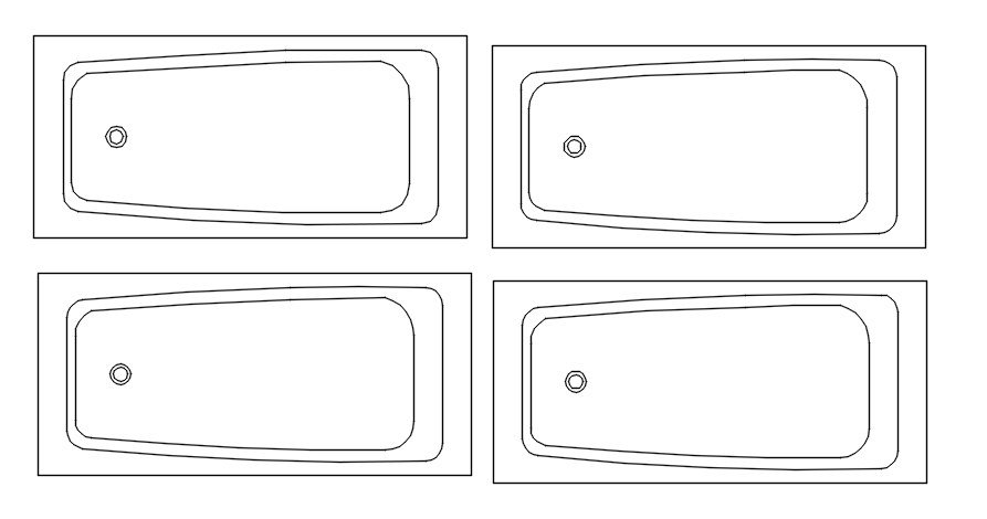 Kitchen Furniture Part Designs Provided in 2D CAD Drawing File