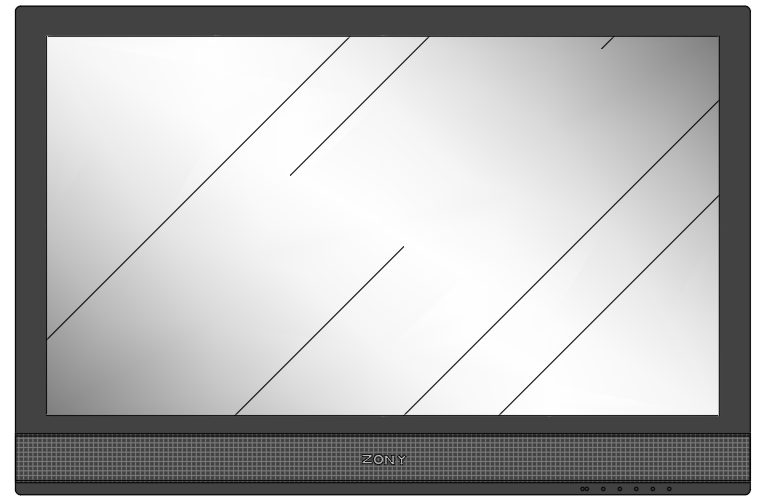 LCD Television AutoCAD Drawing for Interior Design Use