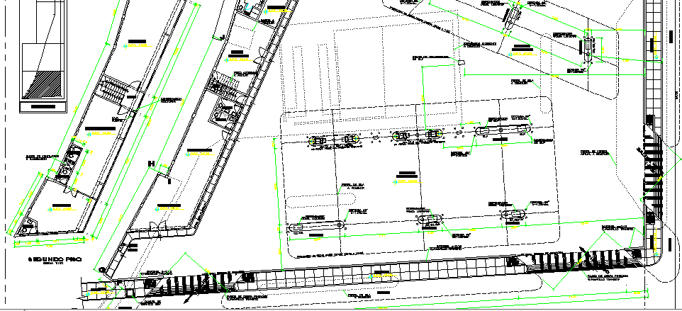LPG Gas Distribution Center Architecture layout Plan dwg file