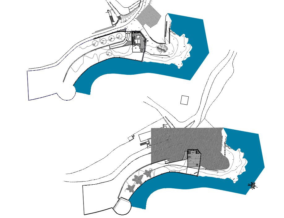 Lake house basement plant were given in this 2D Autocad DWG drawing file. Download the Autocad DWG drawing file.