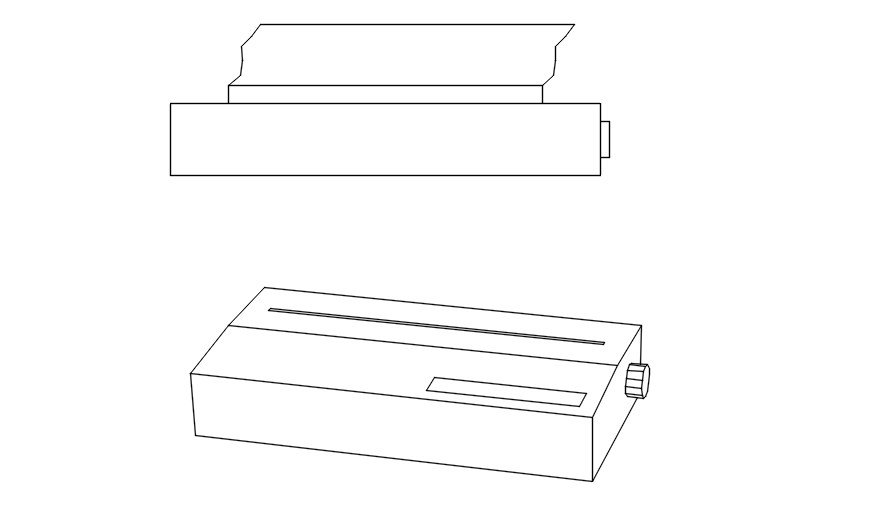 Lamination machine 2d cad blocks in AutoCAD, dwg file.