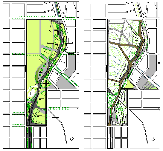 Landscape Architecture Design and Layout dwg file