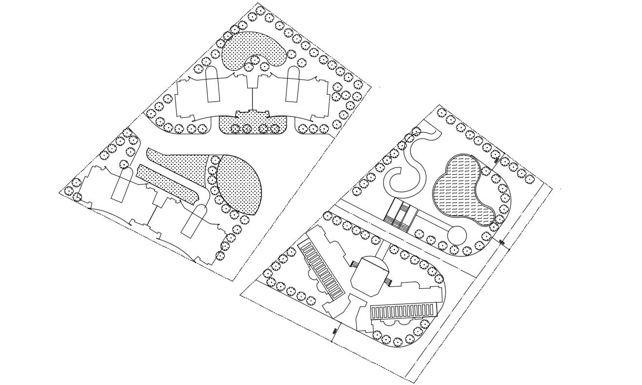 Landscape Area CAD Plan Download 