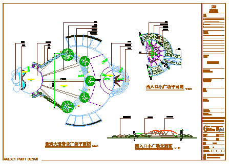 Landscape Avenue Music Plaza floor plan design drawing