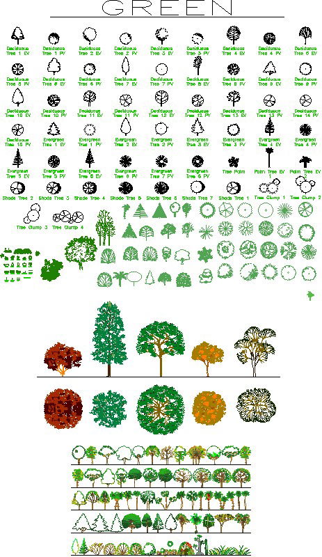 Landscape AutoCAD blocks