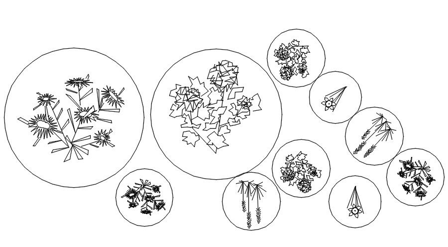 Landscape cad blocks details in AutoCAD, dwg file.