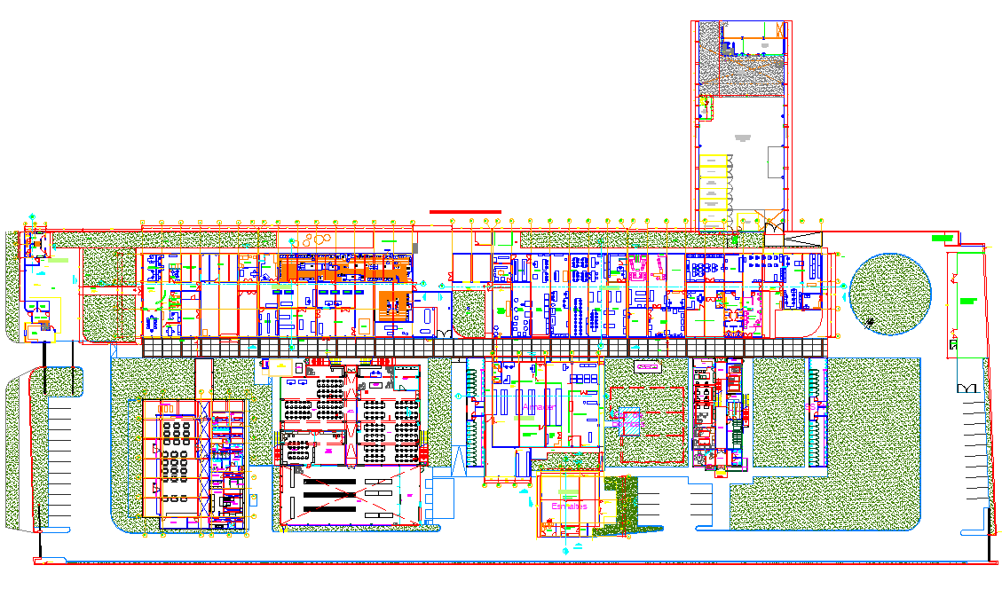 Landscaping Plant production cosmetic sand bi joutery detail dwg file