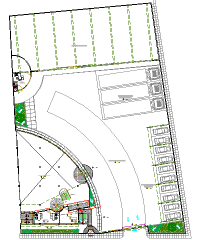 Landscaping Details for Local Market DWG File Download