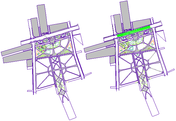 Landscaping layout of National Prosecutor's Office design drawing