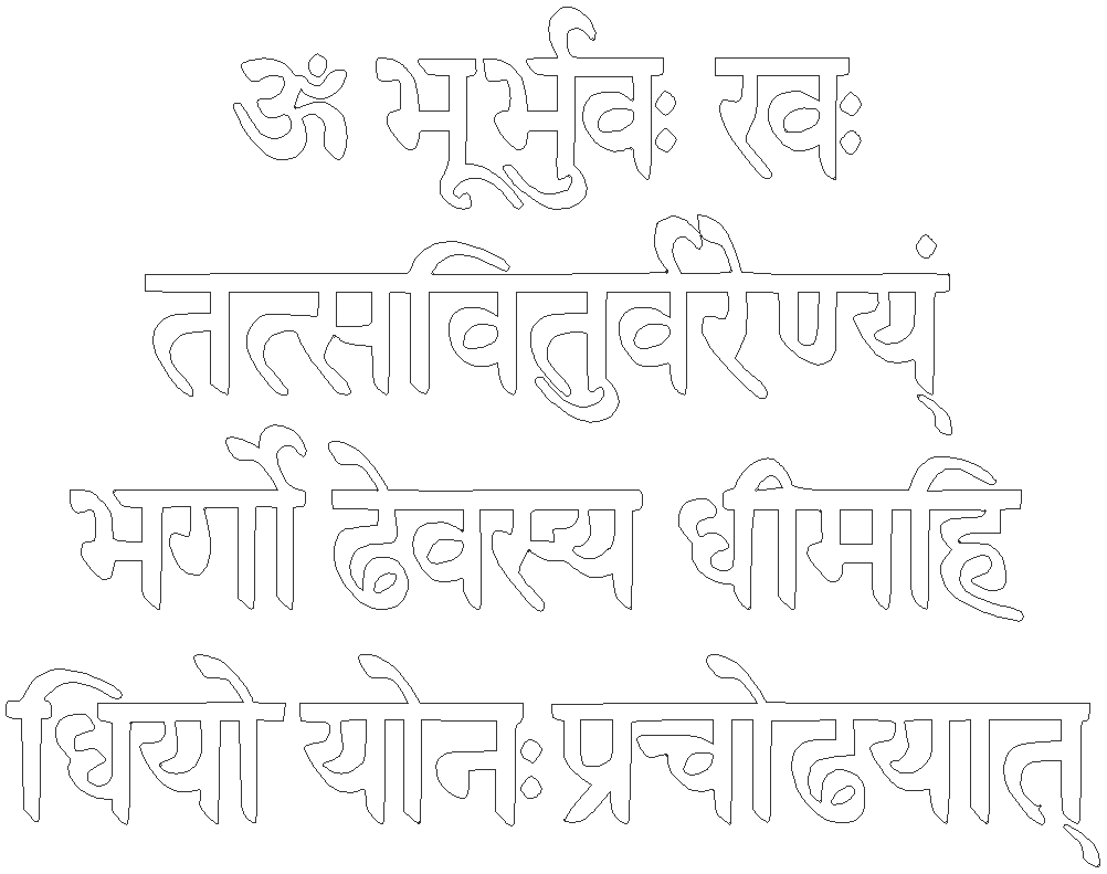 Gayatri Mantra Mandir Laser Cutting DWG File CAD Drawing Layout