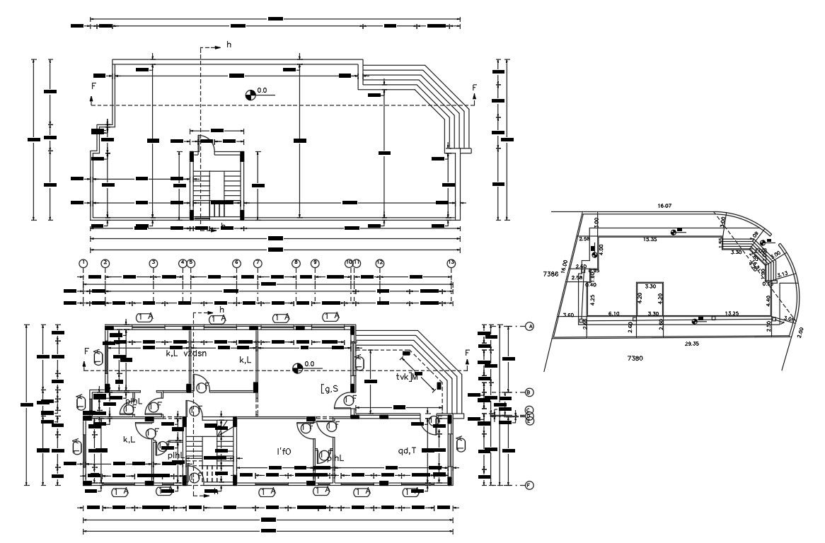 Lavish Huge Bungalow Planning With Working Drawing CAD File