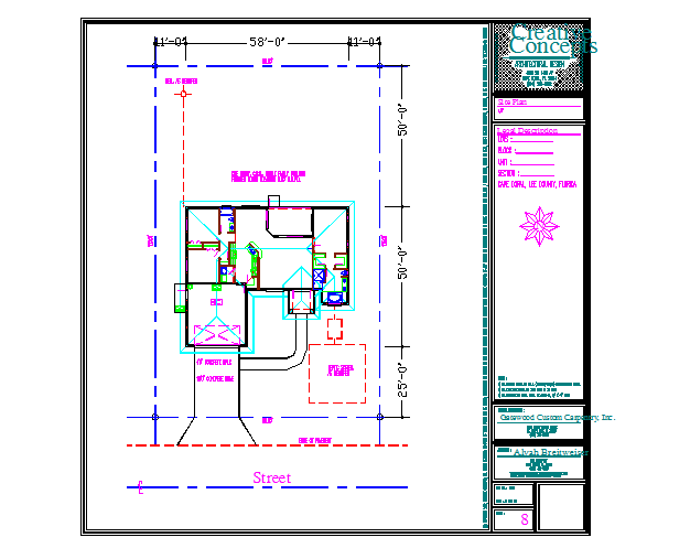 Lay-out floor design DWG File