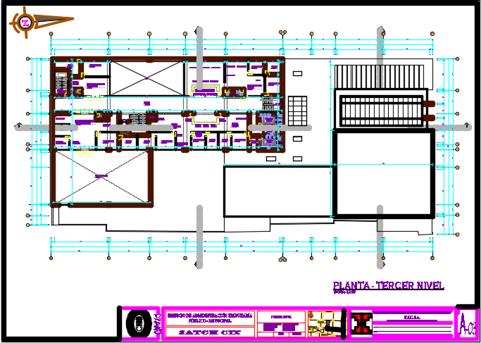 Layout Commercial working plan detail dwg file