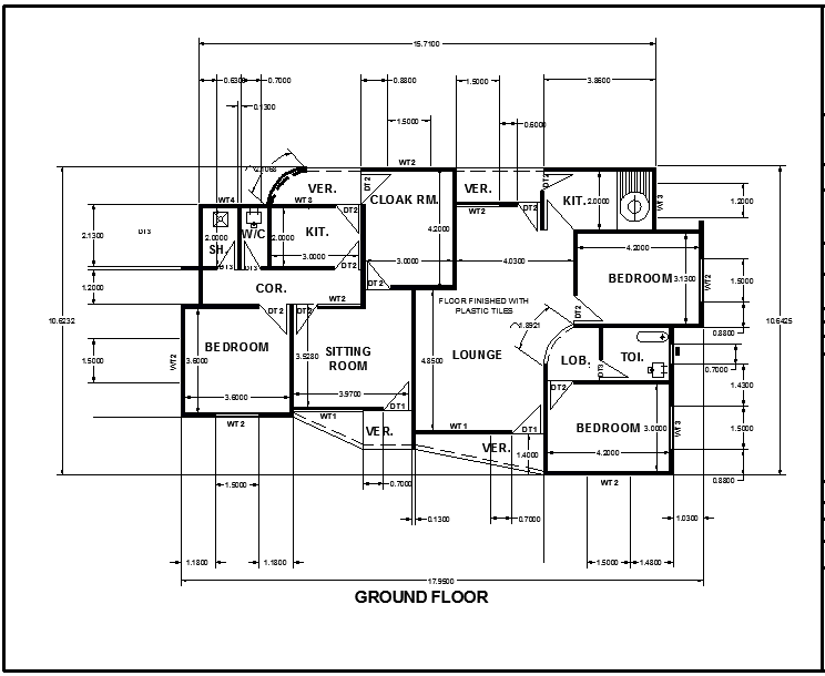 Layout Plan of House
