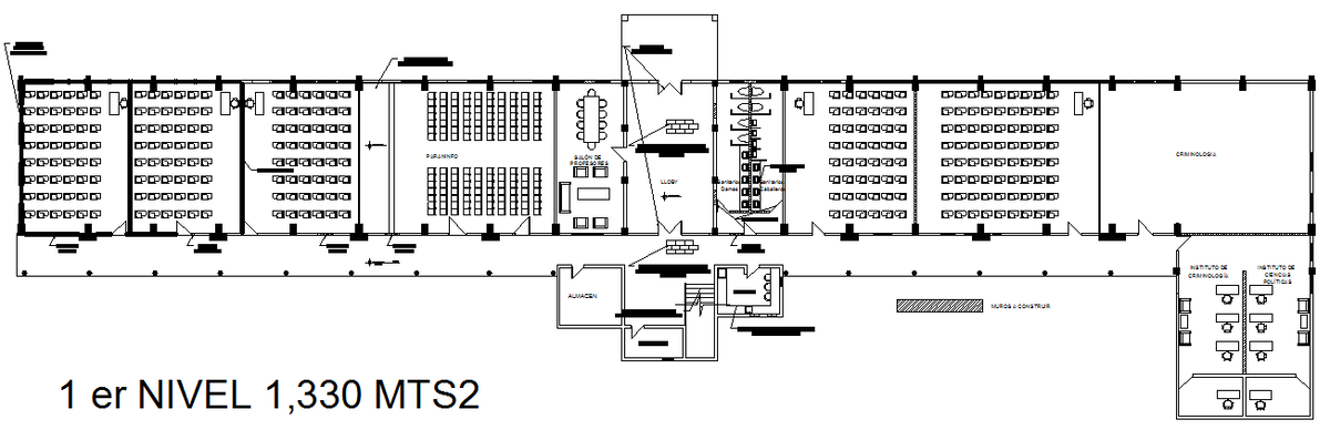 Layout commercial plan detail dwg file