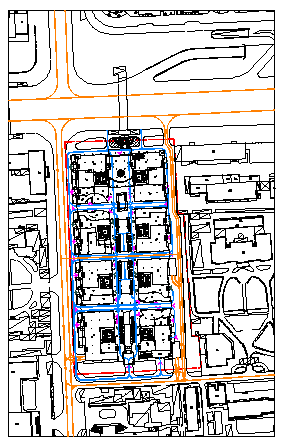 Layout of Traffic analysis chart design drawing
