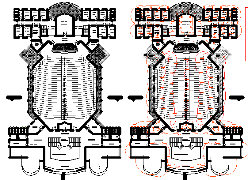Layout plan and electrical plan detail dwg file