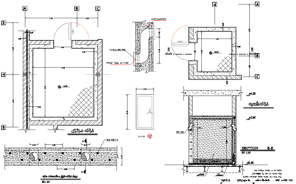 Layout plan detail dwg file