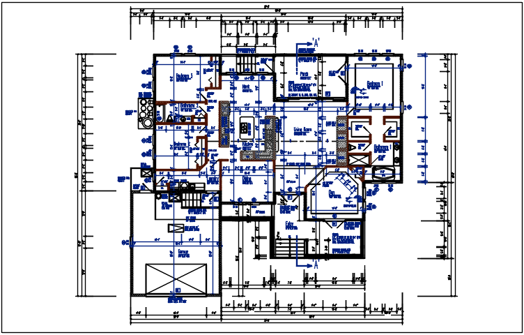 Layout plan detail dwg file