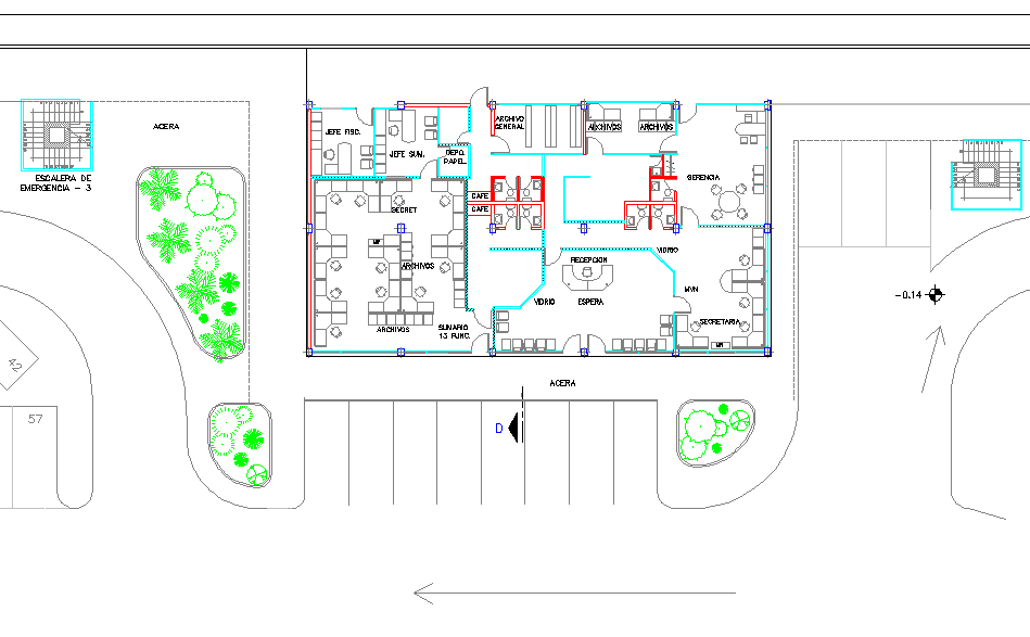 Layout plan detail dwg file