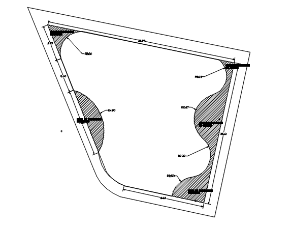 Layout plan detail dwg file