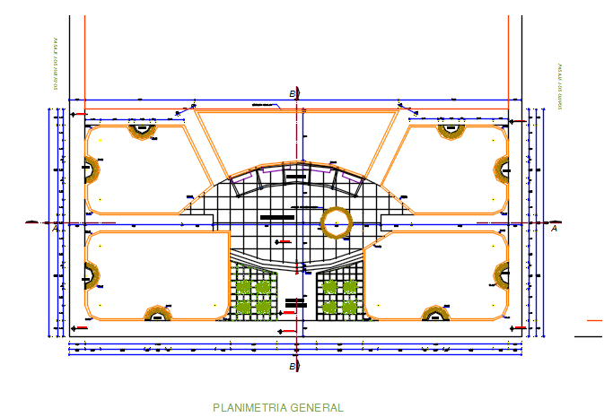 Layout plan detail dwg file