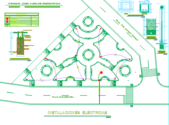 Layout plan detail dwg file