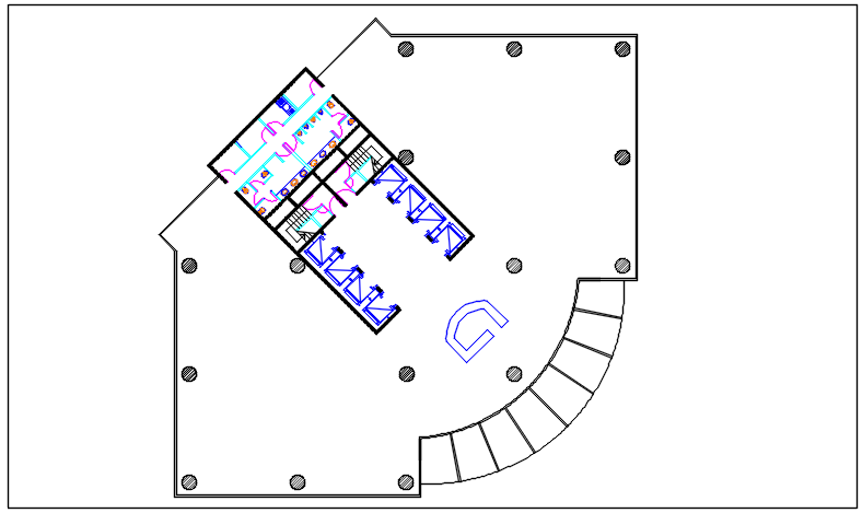 Layout plan detail dwg file