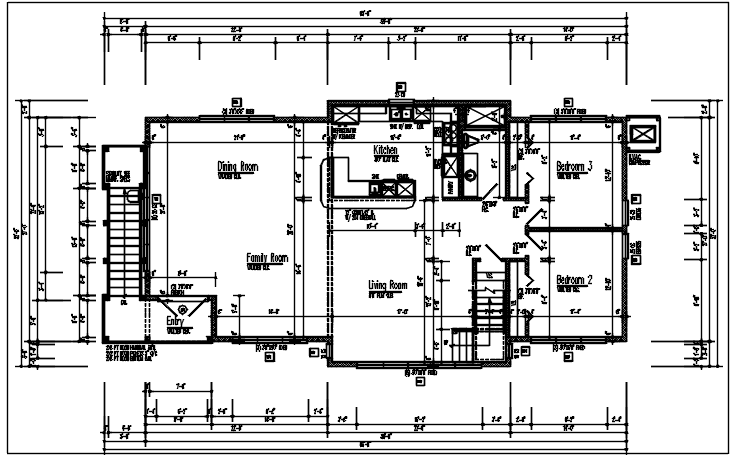 Layout plan detail dwg file