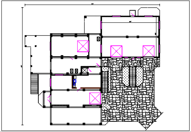 Layout plan detail dwg file