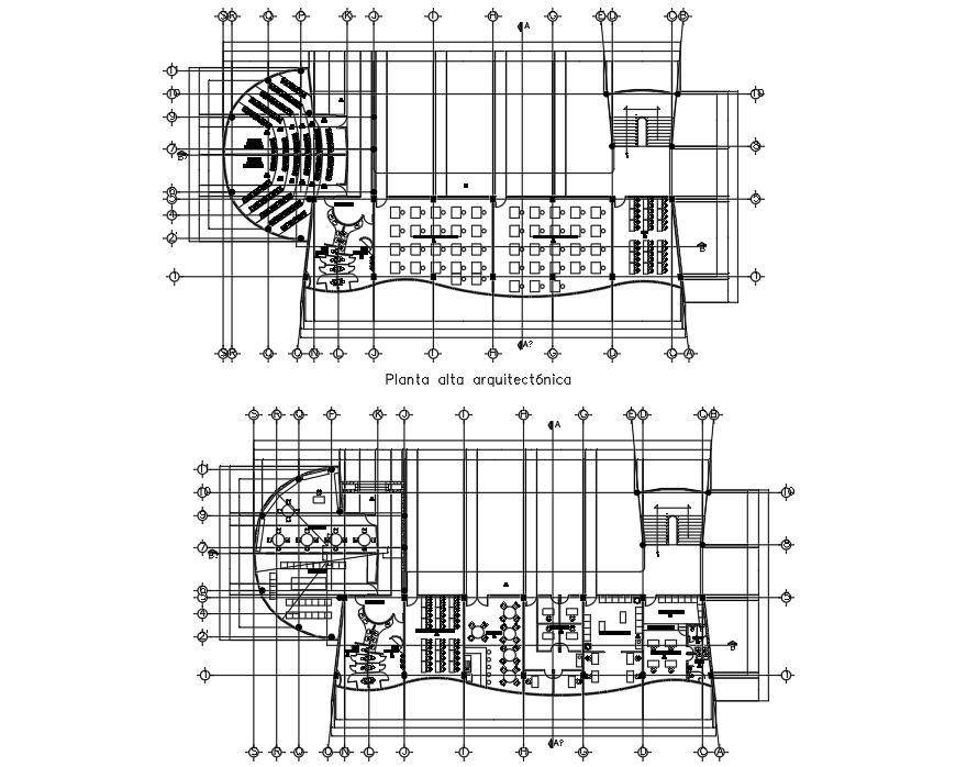 Layout plan detail dwg file