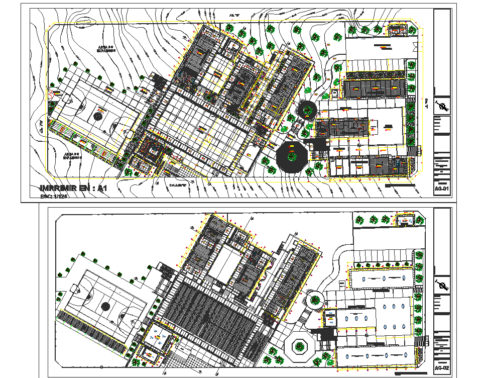 Layout plan detail dwg file