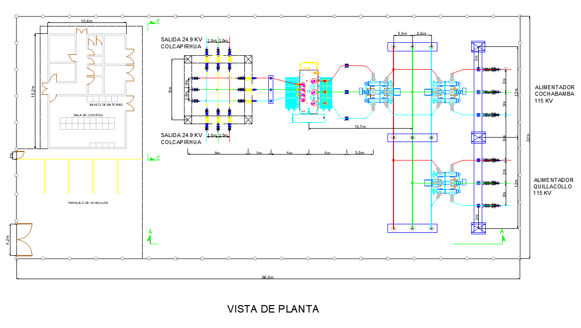 Layout plan electric substation layout file