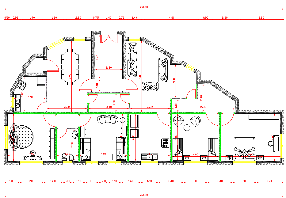 Layout plan of House Plan 