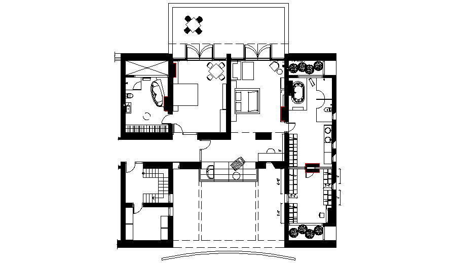 Download Free House Plan Drawing In AutoCAD File