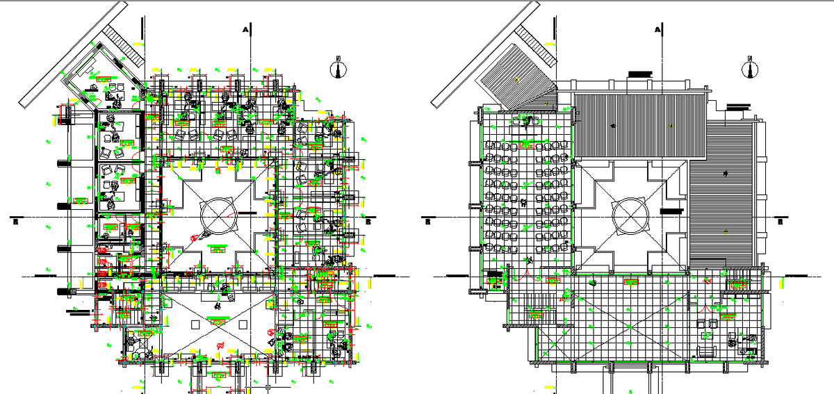 Layout plan of a office dwg file