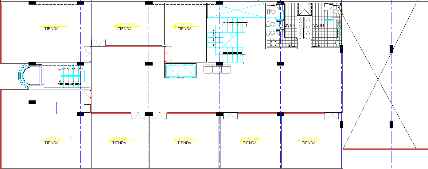 Layout plan of a office dwg file