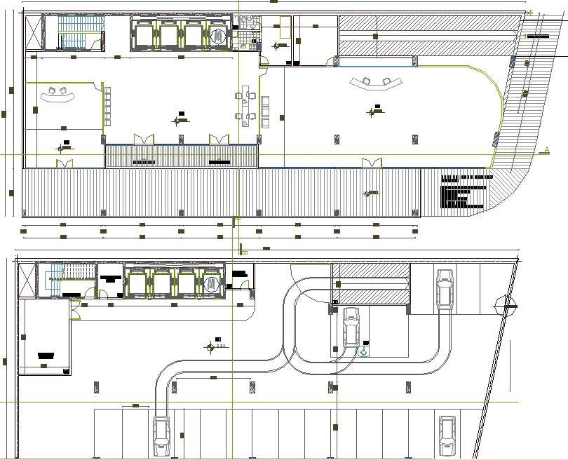Layout plan of a office dwg file